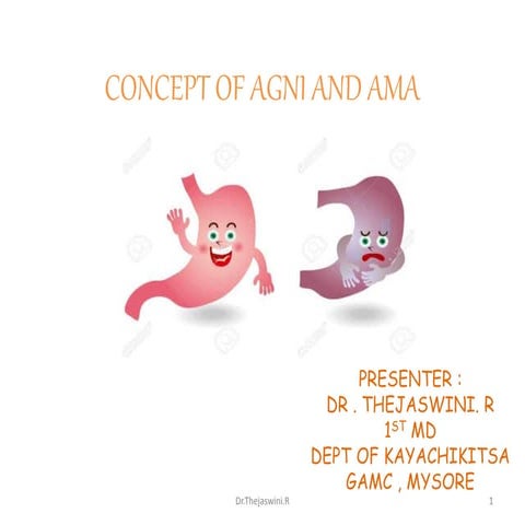 Concept of agni &amp; ama seminar