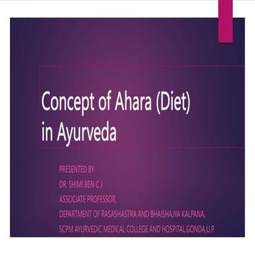 Concept of Ahara (Diet) in Ayurveda (1).pptx