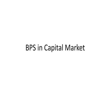concept of Capital market and its types notes