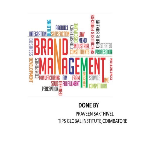 Strategic brand management | PPTX
