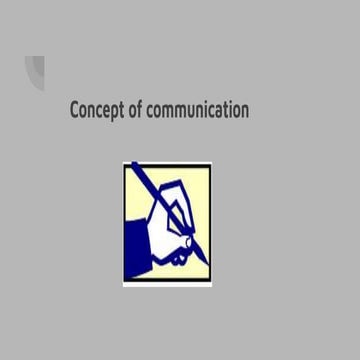 Concept of communication 