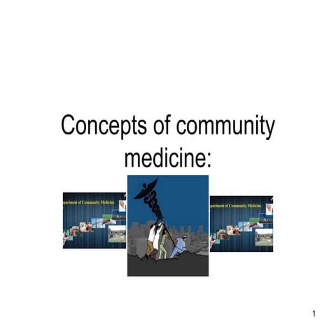 Concept of community medicine