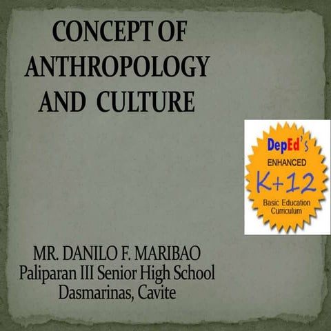 Danny Maribao_Concept of culture