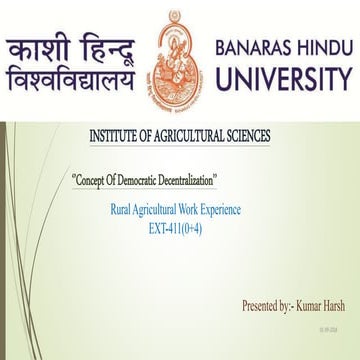 Concept of democratic decentralization 