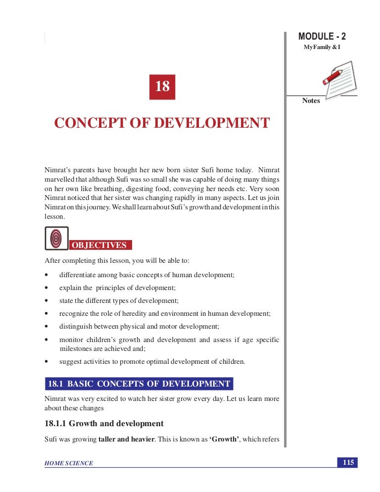 Concept of development