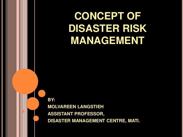 concept-of-disaster-risk-management