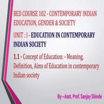 Concept of education