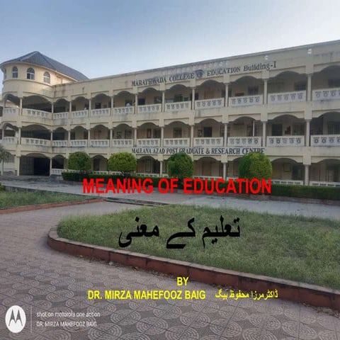 B.Ed. - First Year - CONCEPT OF EDUCATION.pptx