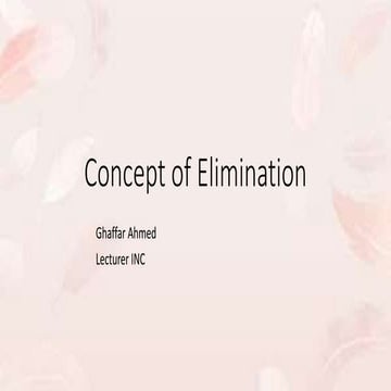 Concept of Elimination- GA.pptx