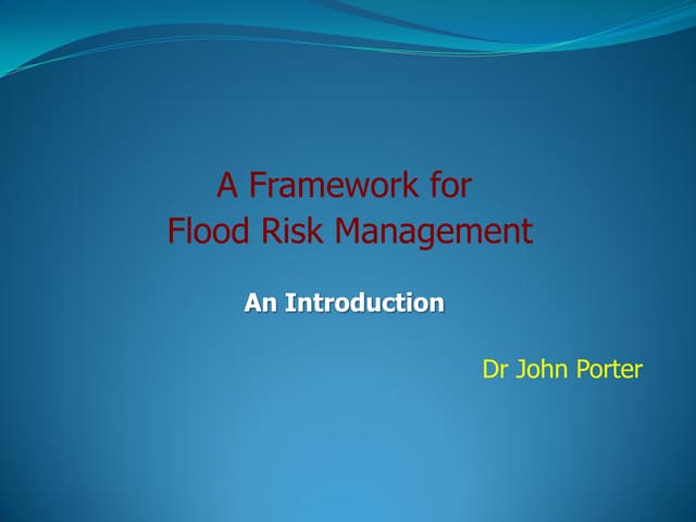 Concept of flood risk (1)