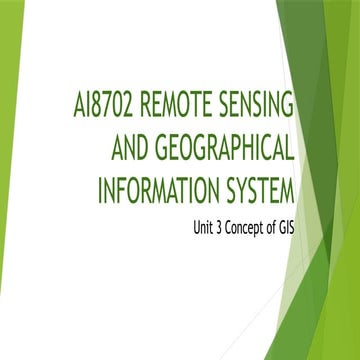 Concept of GIS in civil engineering applications