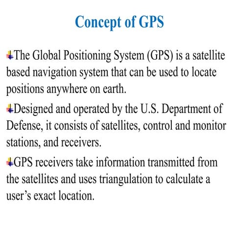 Concept of gps