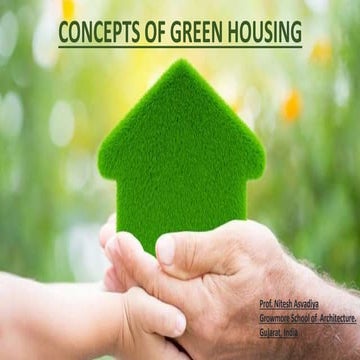 Concept of green housing