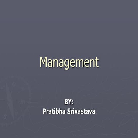 Concept of management
