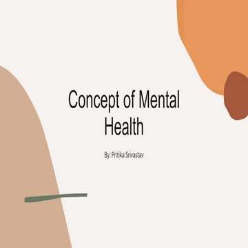 Power point presentation on Concept of Mental Health