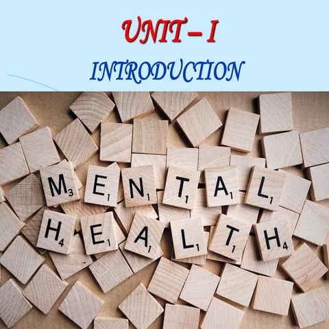 Concept of Mental Health & Illness