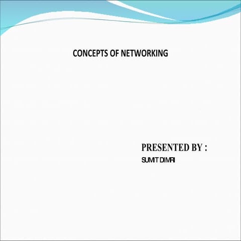 Concept of networking | PPT