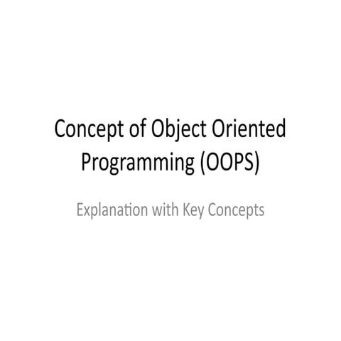 Overview_of_OOPS_ using c++ Presentation.pptx