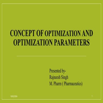 conceptofoptimizationoptimizationparameter.pptx