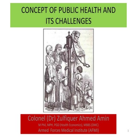 Concept of Public Health and Its Challenges