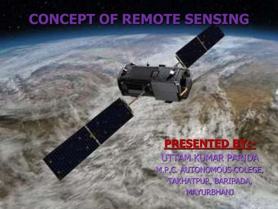 Chapter 1 (Introduction to remote sensing) | PPT