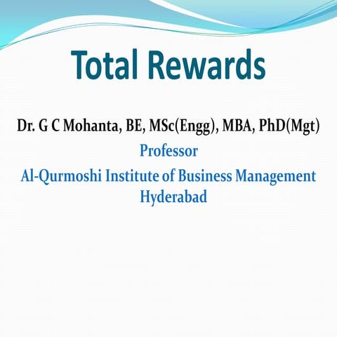 Concept of reward and total reward system | PPTX | Business | Business ...
