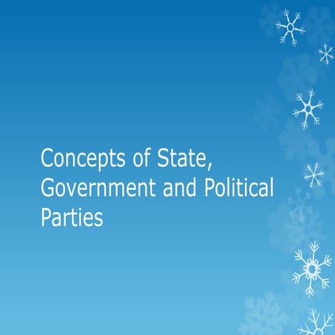 Concept of state and government | PPT