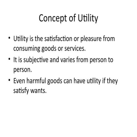 Managerial Economics laws of Marginal Utility | PPTX