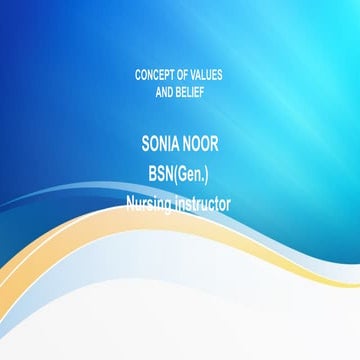 concept of value and belief.presentation
