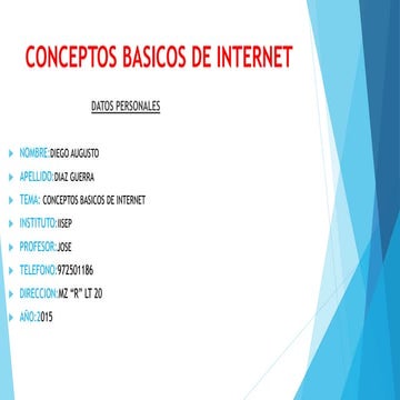 Conceptos BASICOS DEL INTERNET | PPTX