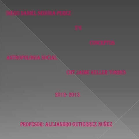 Conceptos antropologicos diego daniel segura perez tercero seis cbt jaime kel...