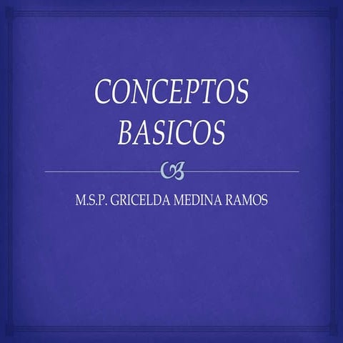 Conceptos basicos en investigación | PPTX