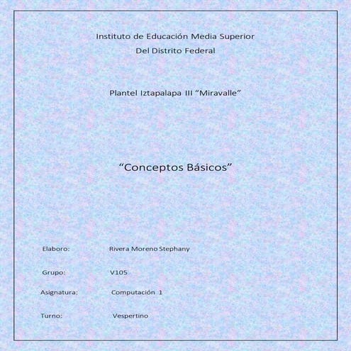 Presentacion Conceptos basicos de computación | PPTX