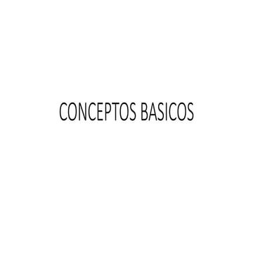 Conceptos basicos