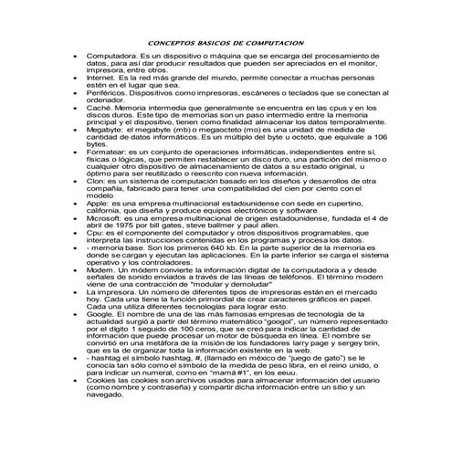 Conceptos basicos de computacion