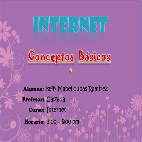 Conceptos BASICOS DEL INTERNET | PPTX