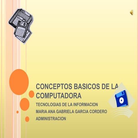 Conceptos básicos de la computadora | PPTX