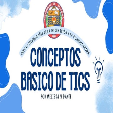 Conceptos básicos de tics..................