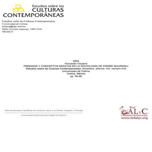 Conceptos - Pierre Bourdieu