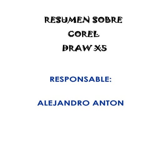 Conceptos básicos de corel draw