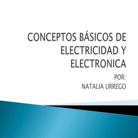 Conceptos básicos de electricidad y electronica