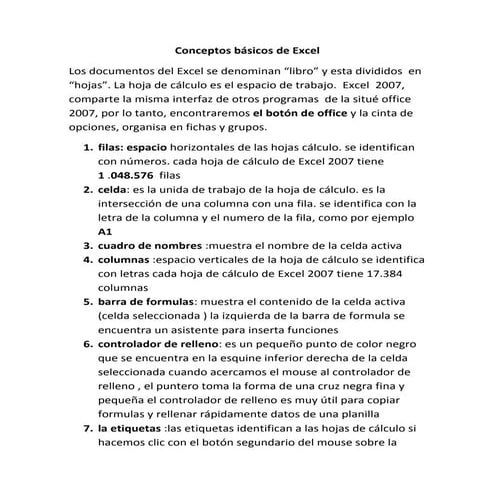 Conceptosbsicosdeexcel