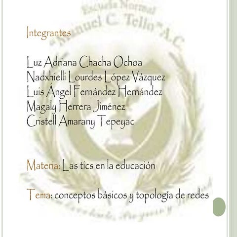 Conceptos básicos de la red