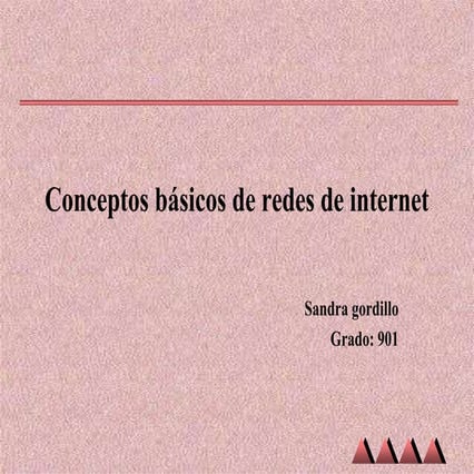 Conceptos básicos de redes de internet