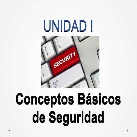Conceptos básicos de seguridad en redes
