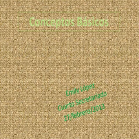 Conceptos básicos emily lopez