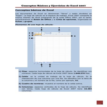 Conceptos básicos y ejercicios excel 2007
