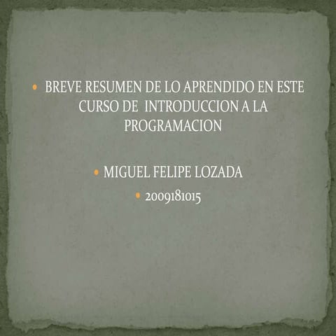 Conceptos de algoritmo, programa y lenguaje de