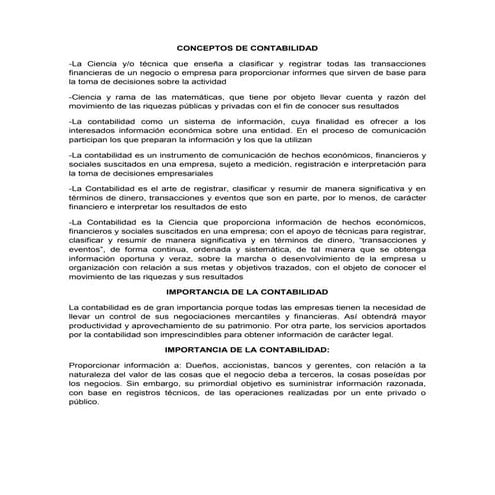 Importancia de la contabilidad | PPT