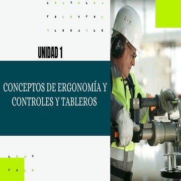 Importancia De Los Tableros Y Controles Ergonomia